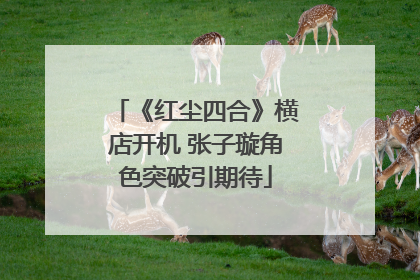 《红尘四合》横店开机 张子璇角色突破引期待