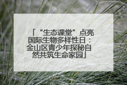 “生态课堂”点亮国际生物多样性日：金山区青少年探秘自然共筑生命家园