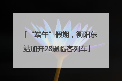 “端午”假期，衡阳东站加开28趟临客列车