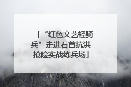 “红色文艺轻骑兵”走进石首抗洪抢险实战练兵场