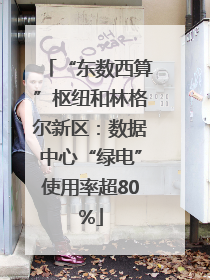 “东数西算”枢纽和林格尔新区：数据中心“绿电”使用率超80%