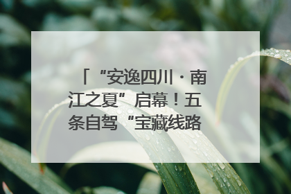 “安逸四川・南江之夏”启幕！五条自驾“宝藏线路”串联避暑胜地