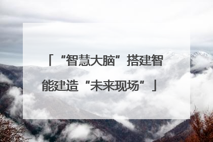 “智慧大脑”搭建智能建造“未来现场”