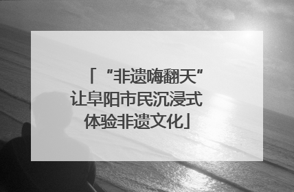 “非遗嗨翻天”让阜阳市民沉浸式体验非遗文化