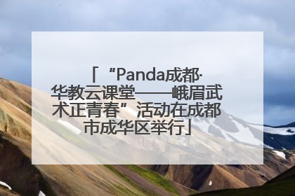 “Panda成都·华教云课堂——峨眉武术正青春”活动在成都市成华区举行