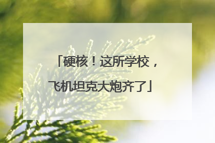 硬核！这所学校，飞机坦克大炮齐了