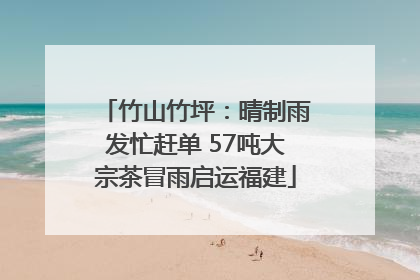 竹山竹坪：晴制雨发忙赶单 57吨大宗茶冒雨启运福建