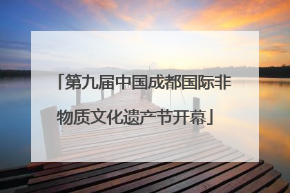 第九届中国成都国际非物质文化遗产节开幕