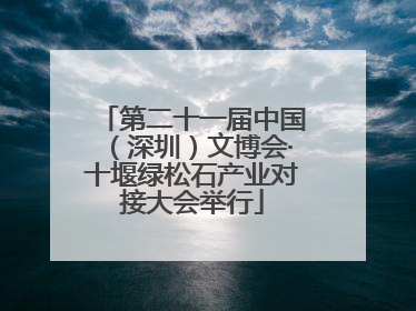 第二十一届中国（深圳）文博会·十堰绿松石产业对接大会举行