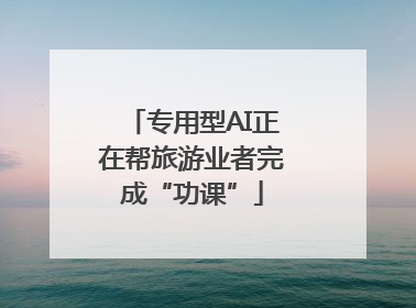 专用型AI正在帮旅游业者完成“功课”