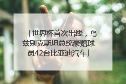 世界杯首次出线，乌兹别克斯坦总统豪赠球员42台比亚迪汽车