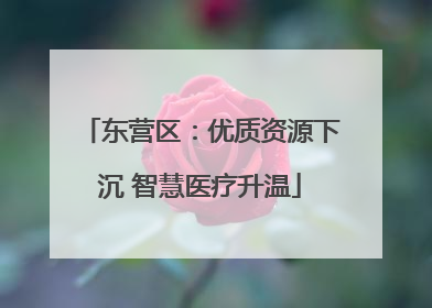 东营区：优质资源下沉 智慧医疗升温