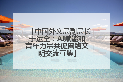 中国外文局副局长于运全：AI赋能和青年力量共促网络文明交流互鉴