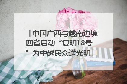 中国广西与越南边境四省启动“复明18号”为中越民众送光明