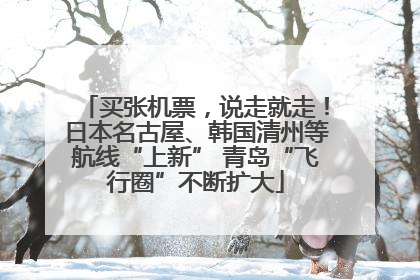 买张机票，说走就走！日本名古屋、韩国清州等航线“上新” 青岛“飞行圈”不断扩大