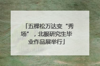 五棵松万达变“秀场”，北服研究生毕业作品展举行