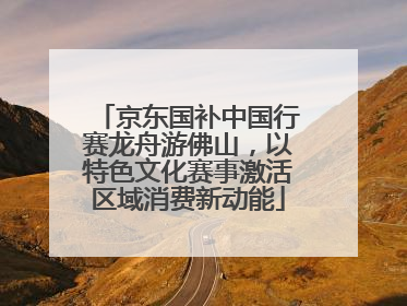 京东国补中国行赛龙舟游佛山，以特色文化赛事激活区域消费新动能