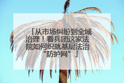从市场纠纷到全域治理！看兵团这家法院如何织就基层法治 “防护网”