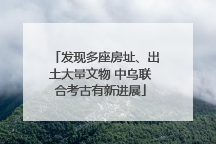 发现多座房址、出土大量文物 中乌联合考古有新进展