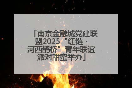 南京金融城党建联盟2025“红链・河西鹊桥”青年联谊派对甜蜜举办
