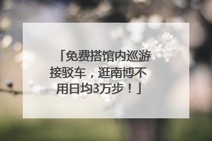 免费搭馆内巡游接驳车，逛南博不用日均3万步！