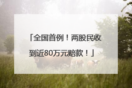 全国首例！两股民收到近80万元赔款！