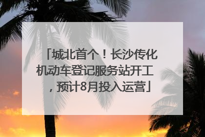 城北首个！长沙传化机动车登记服务站开工，预计8月投入运营