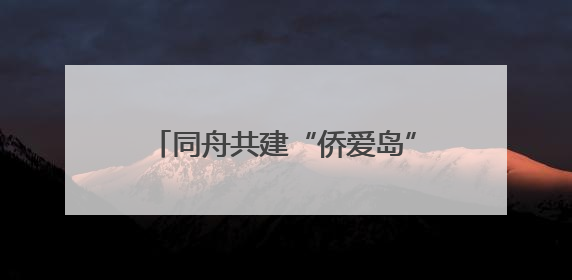 同舟共建“侨爱岛” 浙江省侨商会青委会代表团走进嵊泗