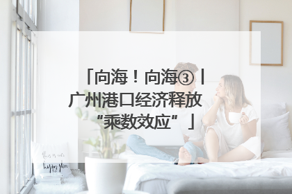 向海！向海③丨广州港口经济释放“乘数效应”