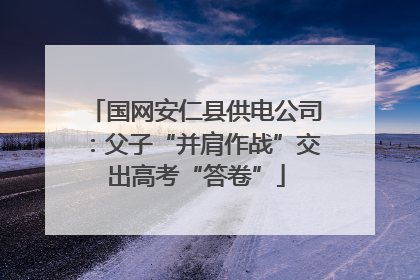 国网安仁县供电公司：父子“并肩作战”交出高考“答卷”