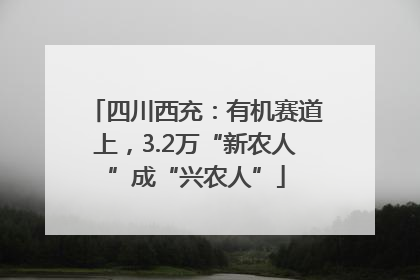 四川西充：有机赛道上，3.2万“新农人”成“兴农人”