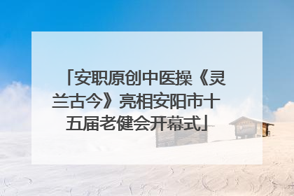安职原创中医操《灵兰古今》亮相安阳市十五届老健会开幕式