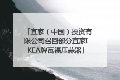 宜家（中国）投资有限公司召回部分宜家IKEA牌瓦福压蒜器