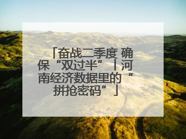 奋战二季度 确保“双过半”丨河南经济数据里的“拼抢密码”