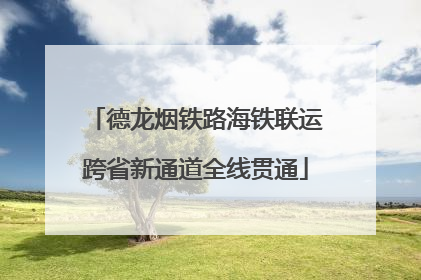 德龙烟铁路海铁联运跨省新通道全线贯通