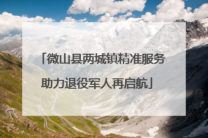 微山县两城镇精准服务助力退役军人再启航