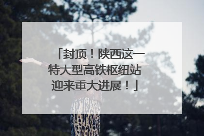 封顶！陕西这一特大型高铁枢纽站迎来重大进展！