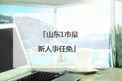 山东1市最新人事任免