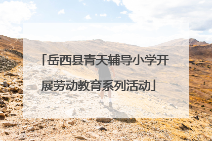 岳西县青天辅导小学开展劳动教育系列活动