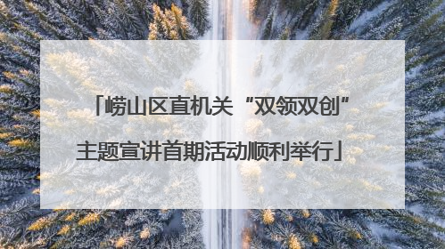 崂山区直机关“双领双创”主题宣讲首期活动顺利举行
