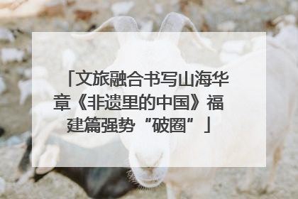 文旅融合书写山海华章《非遗里的中国》福建篇强势“破圈”