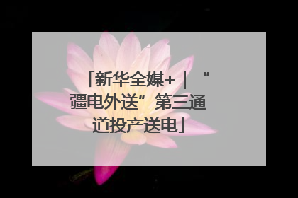 新华全媒+｜“疆电外送”第三通道投产送电