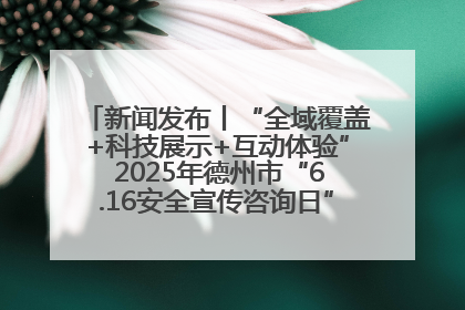 新闻发布丨“全域覆盖+科技展示+互动体验” 2025年德州市“6.16安全宣传咨询日”活动亮点纷呈