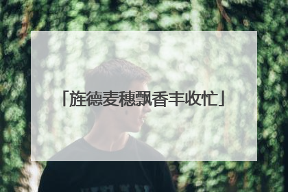 旌德麦穗飘香丰收忙