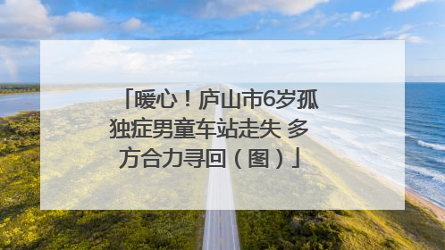 暖心！庐山市6岁孤独症男童车站走失 多方合力寻回（图）