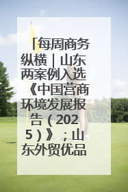 每周商务纵横｜山东两案例入选《中国营商环境发展报告（2025）》；山东外贸优品购物季进机关活动在济南举办