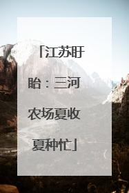 江苏盱眙：三河农场夏收夏种忙