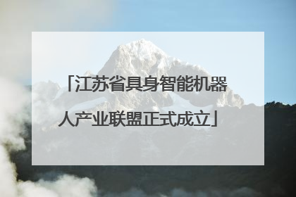 江苏省具身智能机器人产业联盟正式成立