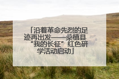 沿着革命先烈的足迹再出发——桑植县“我的长征”红色研学活动启动