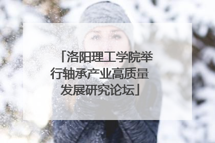 洛阳理工学院举行轴承产业高质量发展研究论坛
